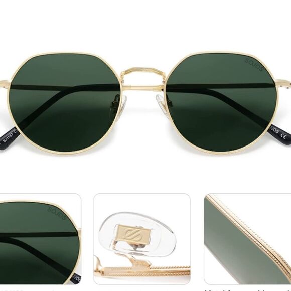 Round Polygon Frame Sunglasses  - Picture 3 of 3